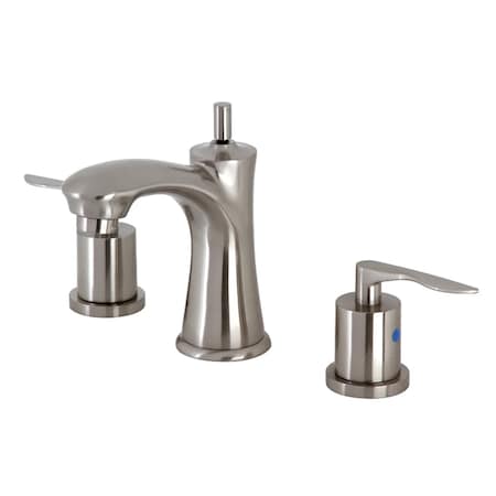 Kingston Brass KB7968SVL Widespread Bathroom Faucet with Pop-Up Drain, Brushed Nickel KB7968SVL